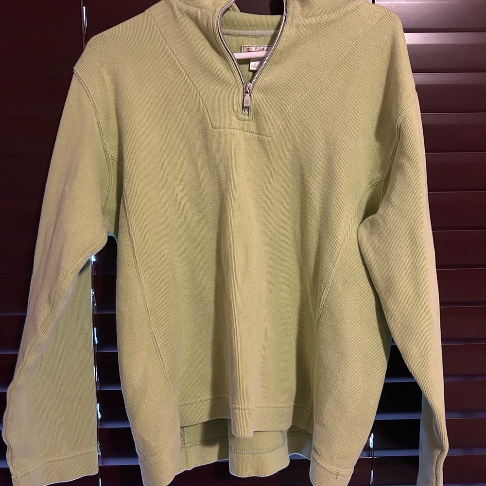 Green Half-Zip Sweater